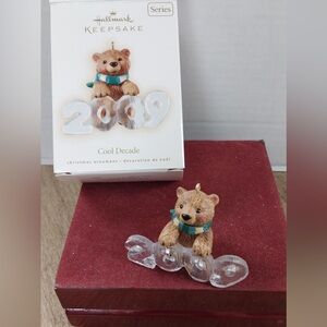 NIB Hallmark Cool Decade 2009 Bear Ornament